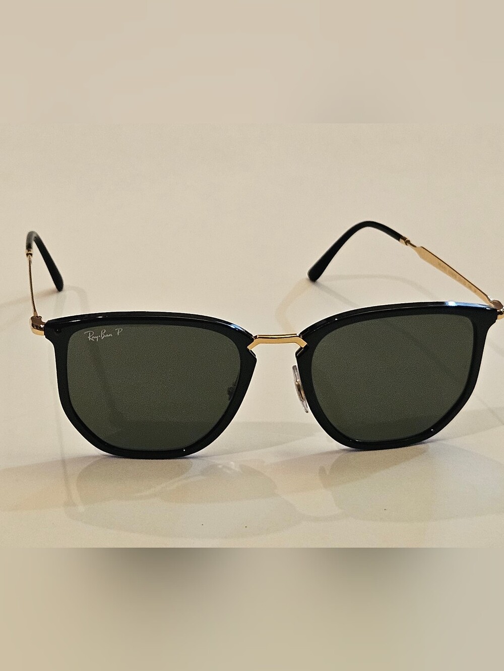 RAY-BAN RB 4451 6306/58 53-20 145 P Black & Gold Sunglasses Polarized Lenses